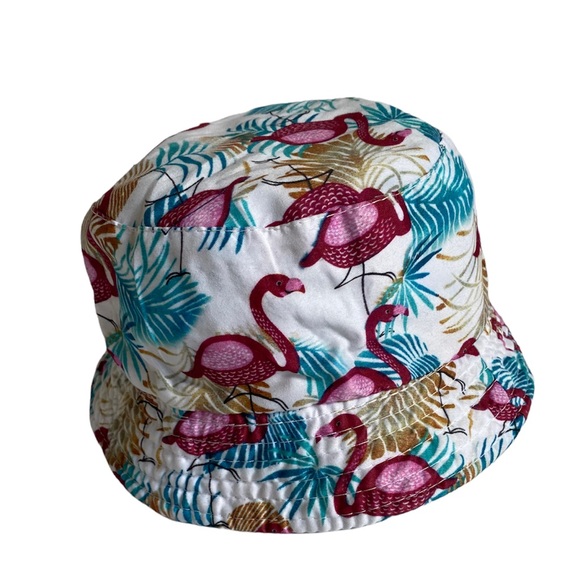 Reversible Flamingo Print Bucket Hat - Picture 4 of 5